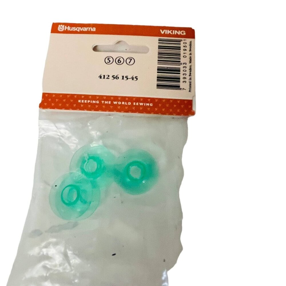 Husqvarna Viking Sewing Machine‎ Bobbins Green Set Of 3